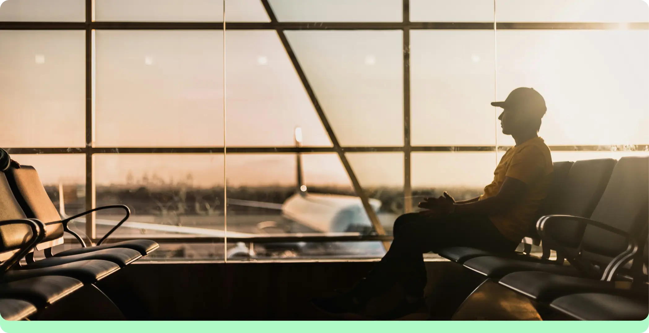 waiting at an airport